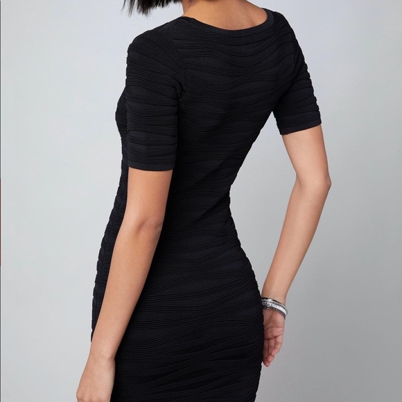 ✨ NWT ✨Black Bebe Whitney Midi Dress - Picture 2 of 4